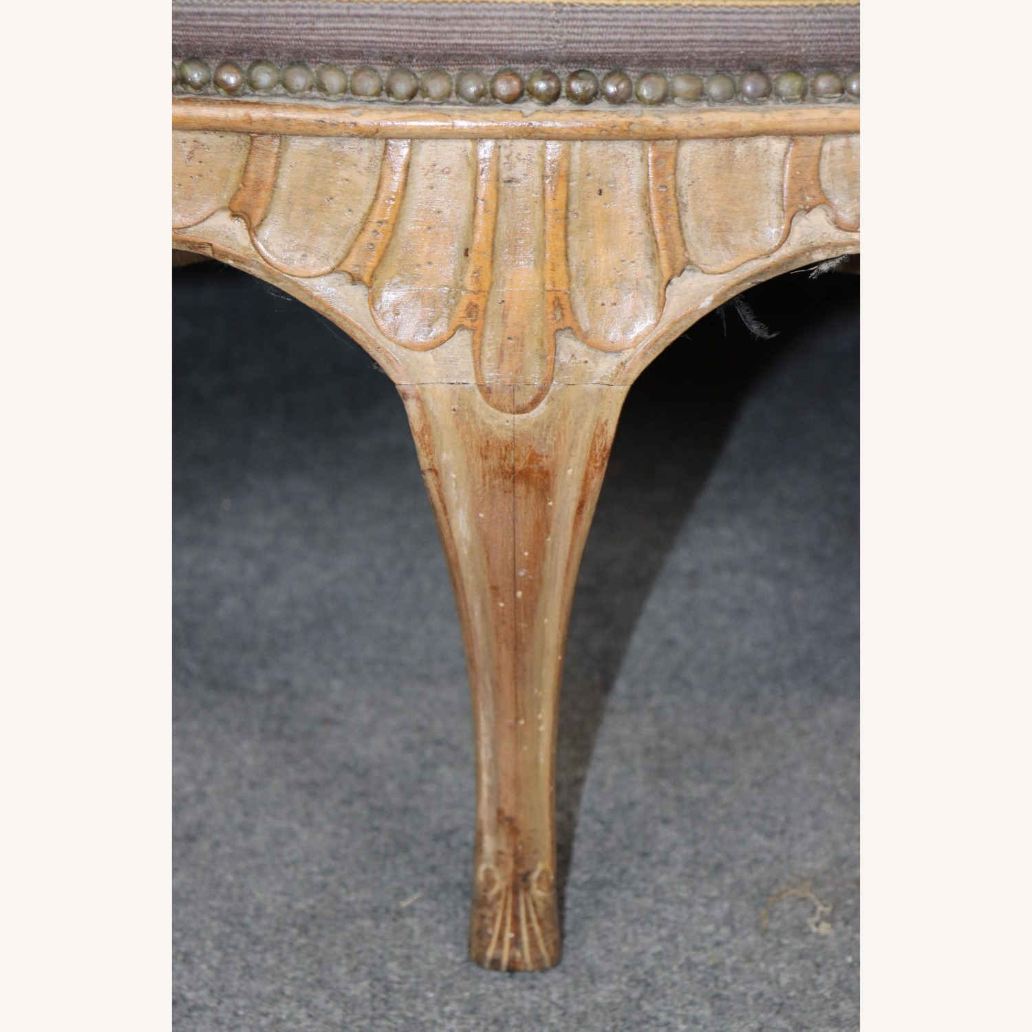 18th Century French Louis XV Needlepoint Settee  - image-8