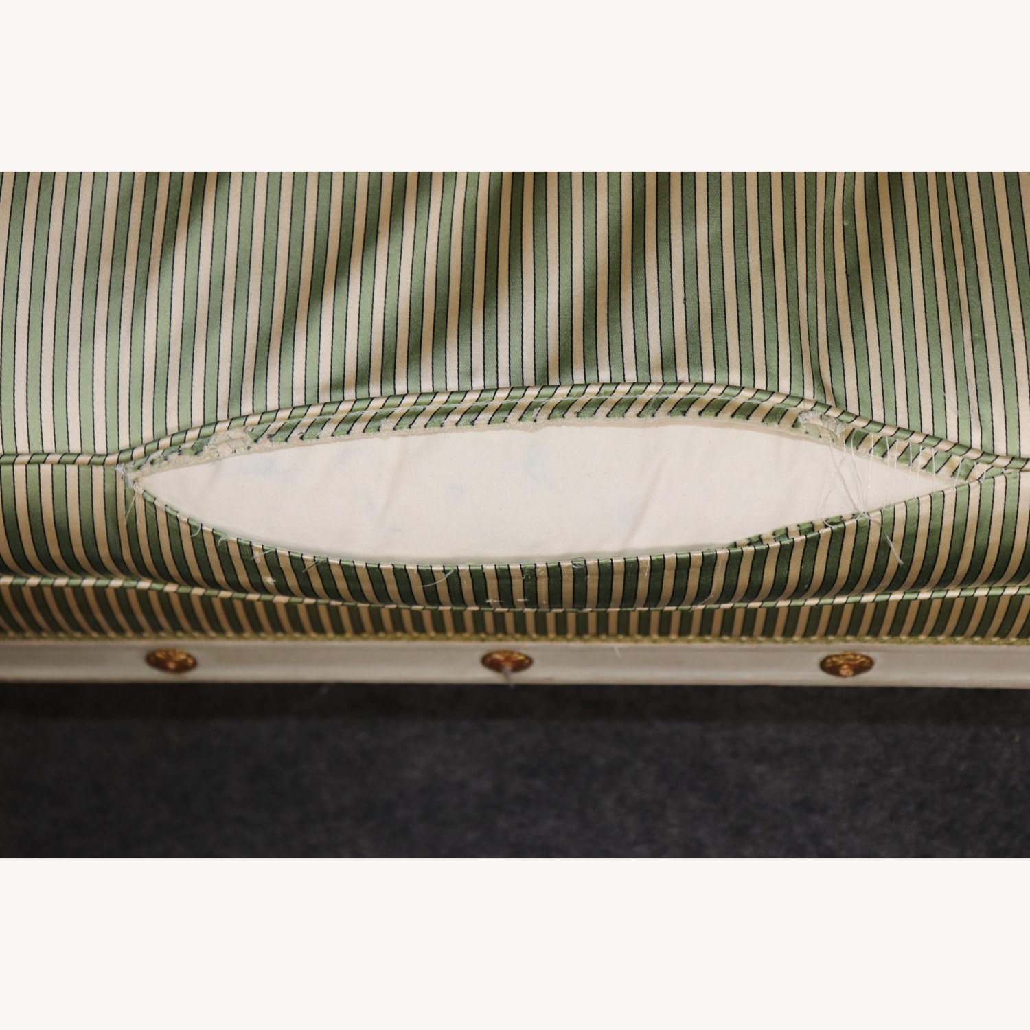 Vintage French Louis XVI Directoire Style Settee - image-3