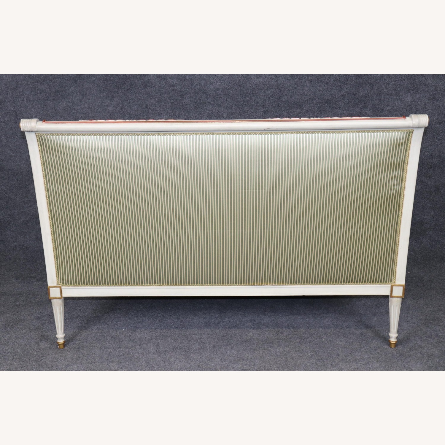 Vintage French Louis XVI Directoire Style Settee - image-12