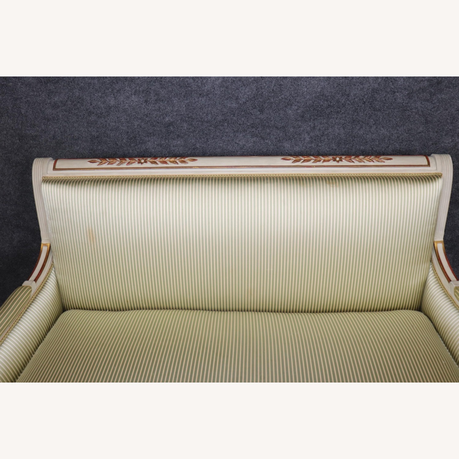 Vintage French Louis XVI Directoire Style Settee - image-2