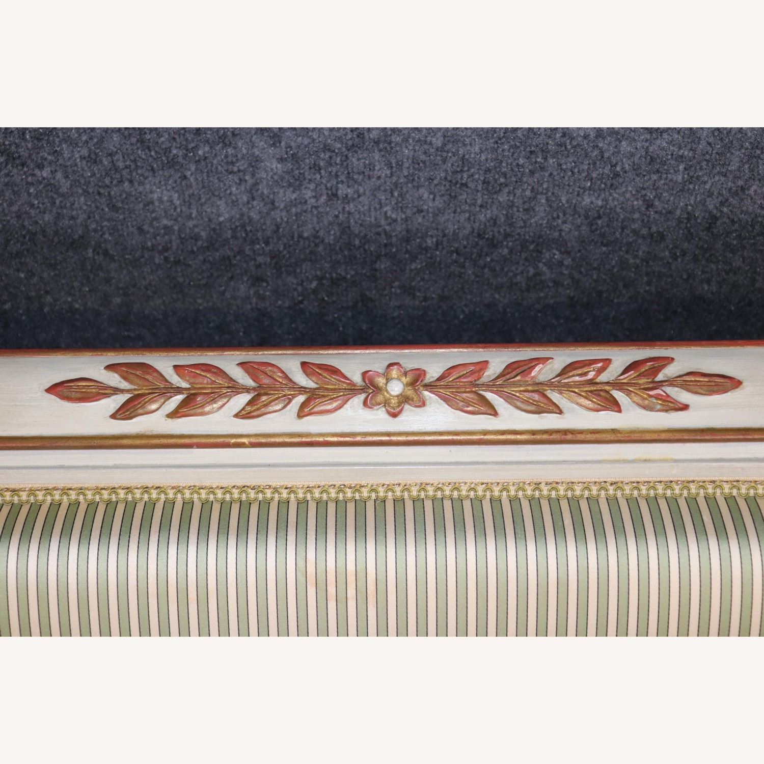 Vintage French Louis XVI Directoire Style Settee - image-5