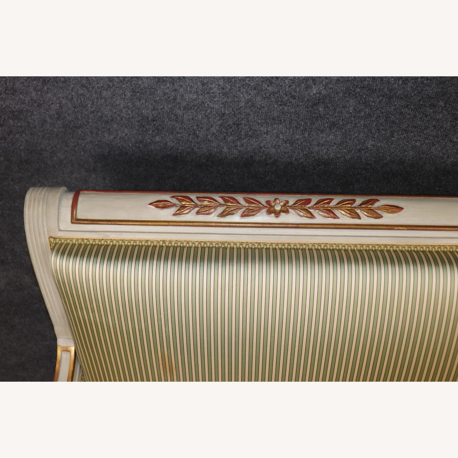 Vintage French Louis XVI Directoire Style Settee - image-7