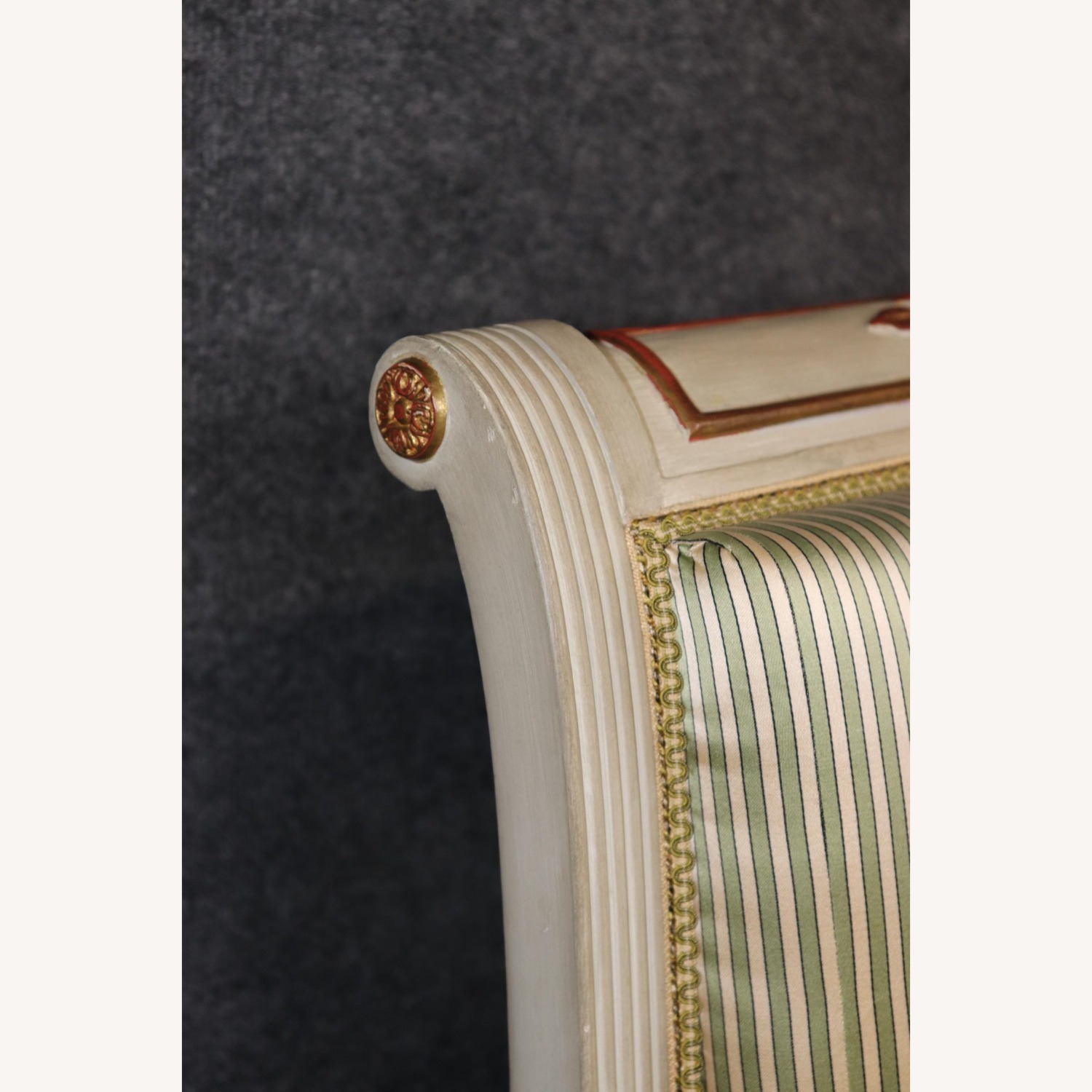 Vintage French Louis XVI Directoire Style Settee - image-8