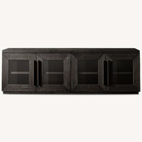 Restoration Hardware Machinto Glass Media Console