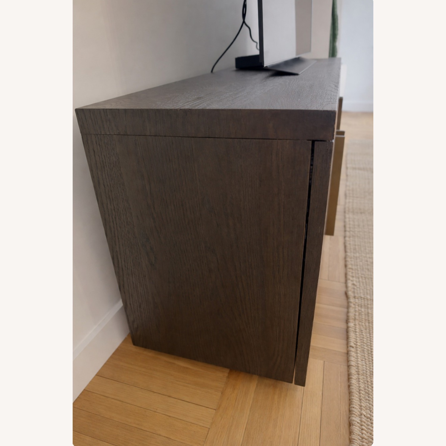 Restoration Hardware Machinto Glass Media Console - image-3