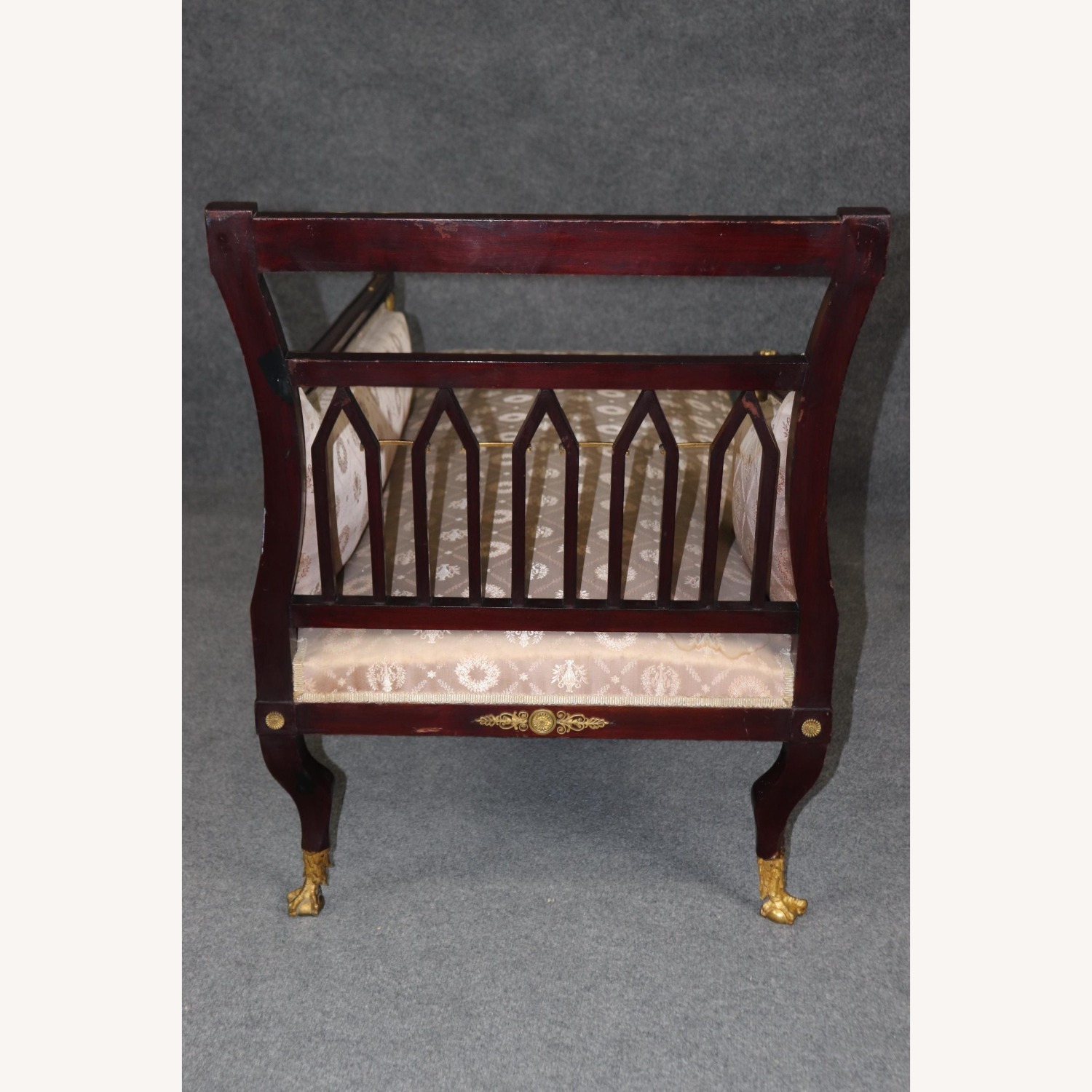 19th Century Ormolu French Empire Chaise Lounge - image-7