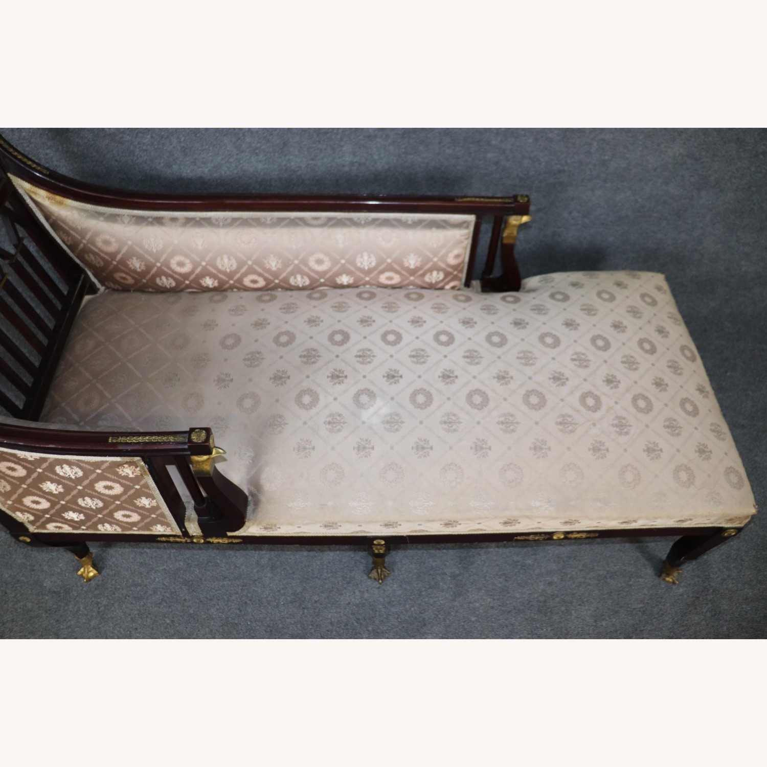 19th Century Ormolu French Empire Chaise Lounge - image-6