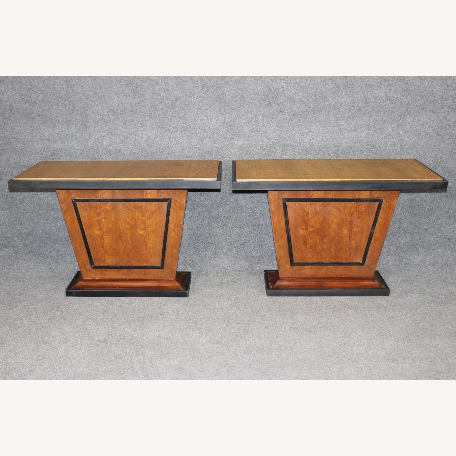 Antique Pair of Ruhlmann Style Sofa Tables - image-8
