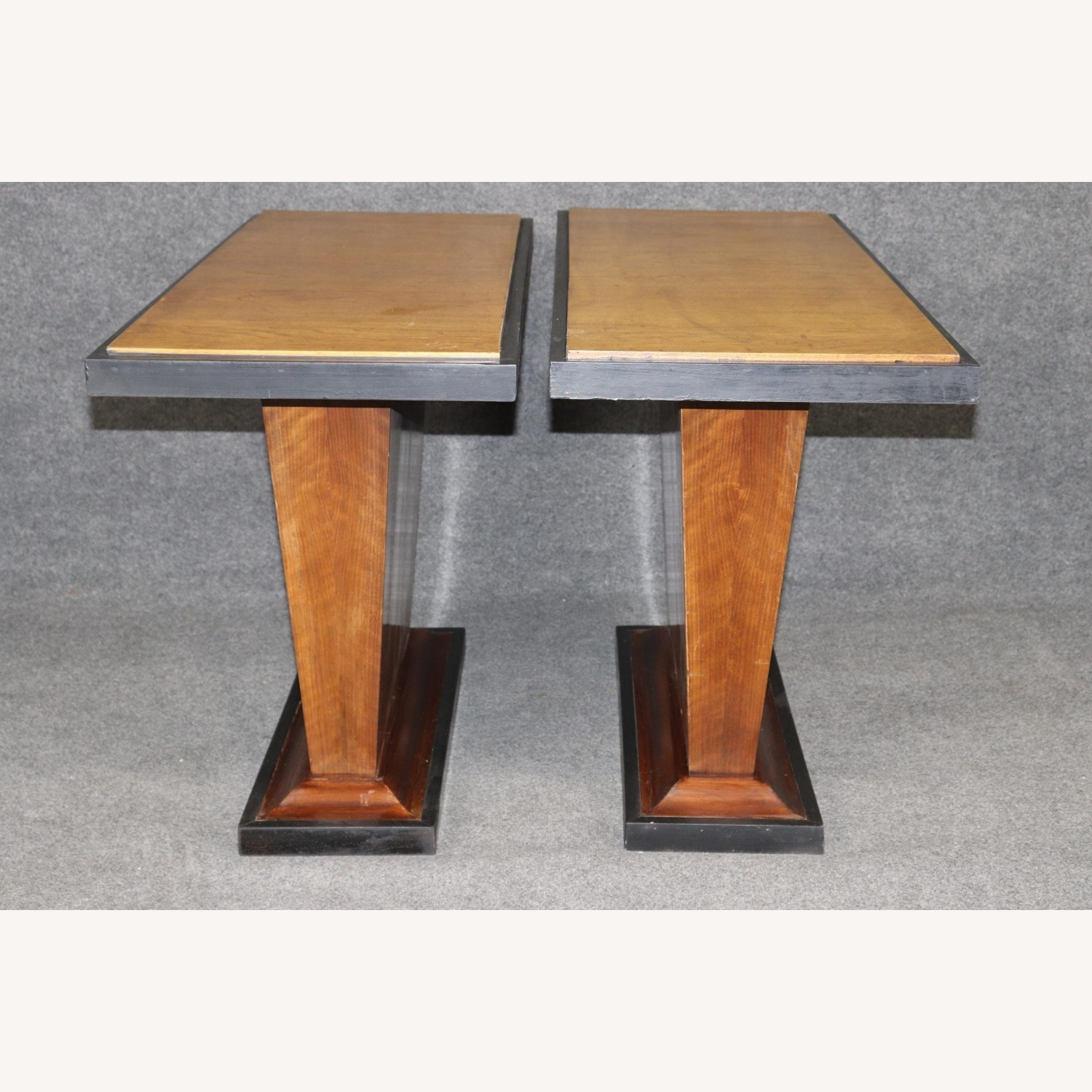 Antique Pair of Ruhlmann Style Sofa Tables - image-7