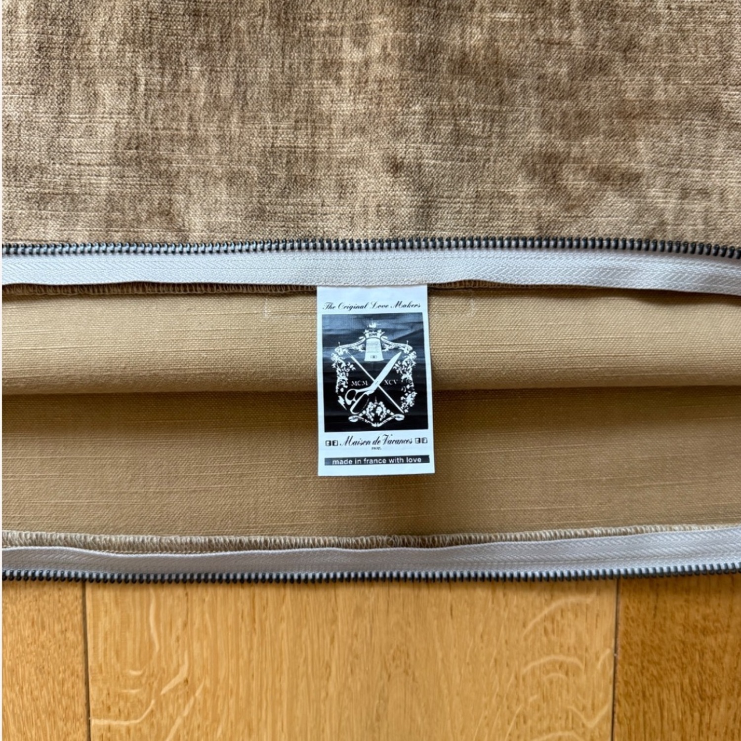 Maison de Vacances Bronze Velvet Pillow - image-3