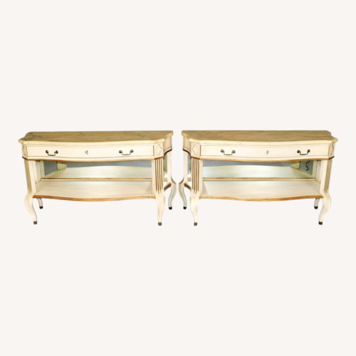 Used Vintage Faux Marble Top Console Tables for sale on AptDeco