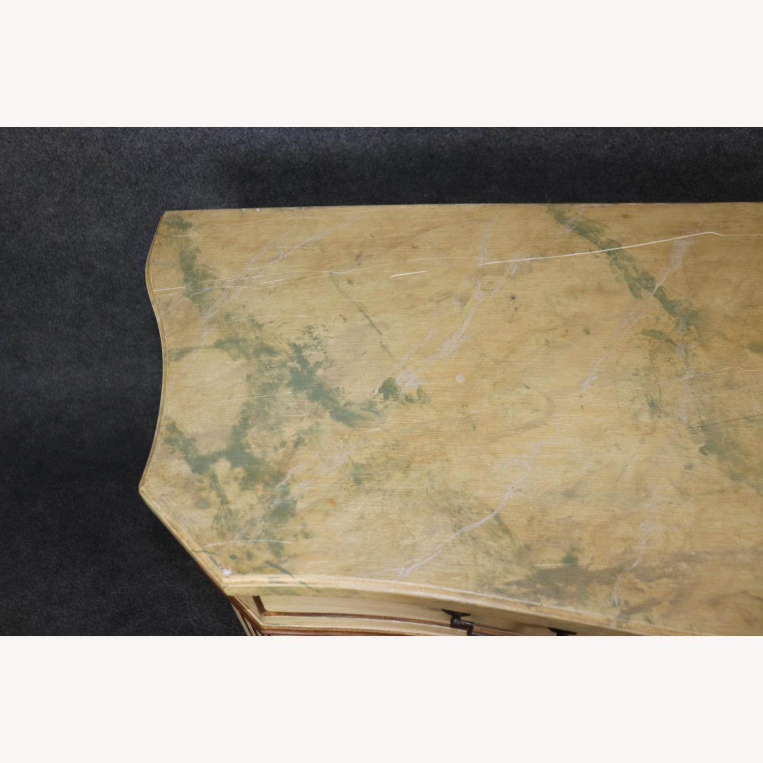 Vintage Faux Marble Top Console Tables - image-10