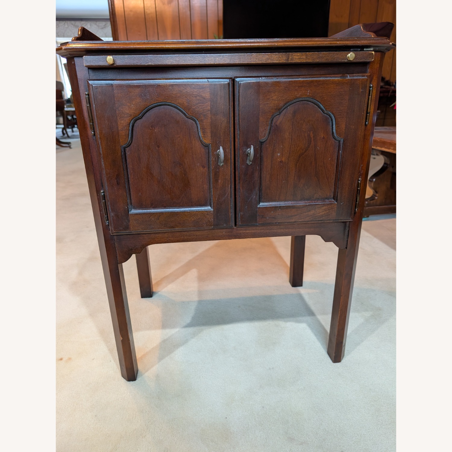 Drexel Dark Brown Wood Nightstands - image-3