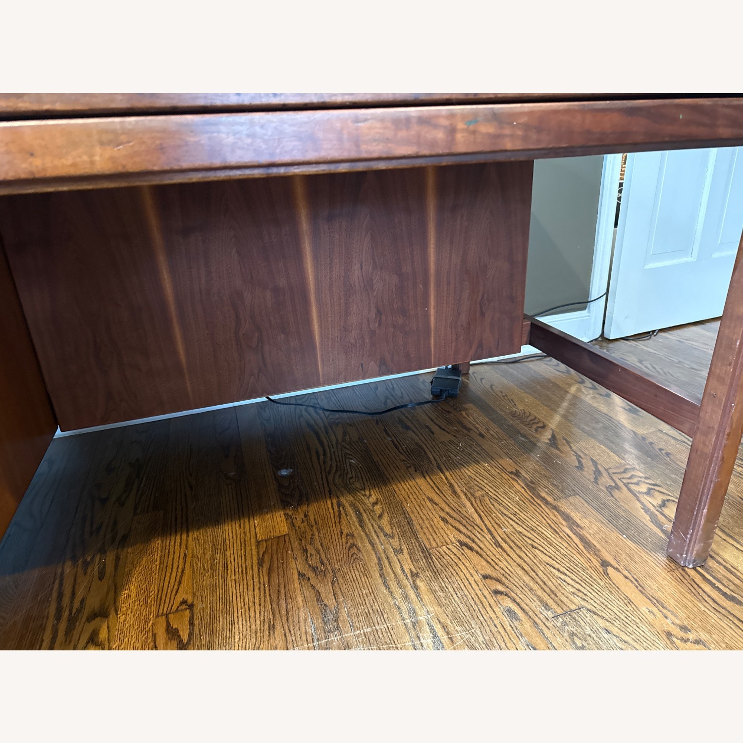 Jens Risom MCM Mid Century Walnut Executive Desk - image-8