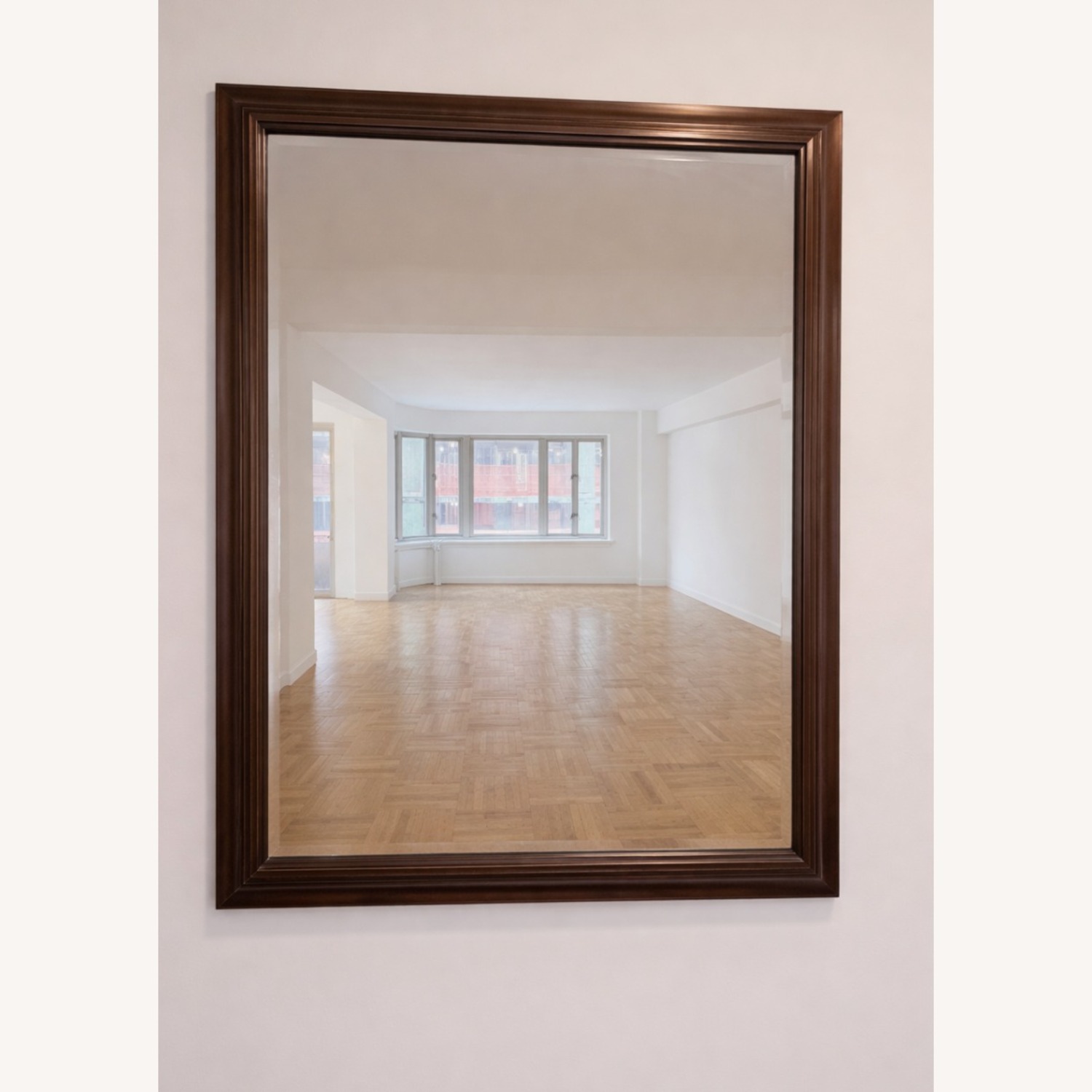 Restoration Hardware English Aged Mirror - Antiqued Brass - image-1