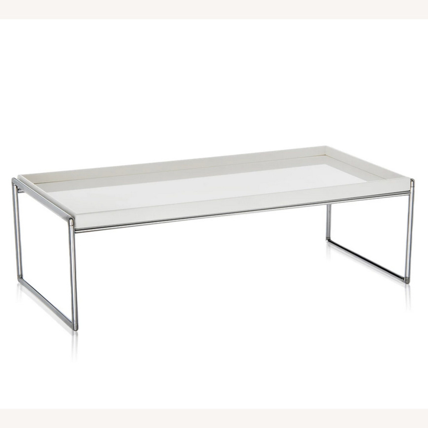 Kartell Trays White Metal Coffee Table - image-1