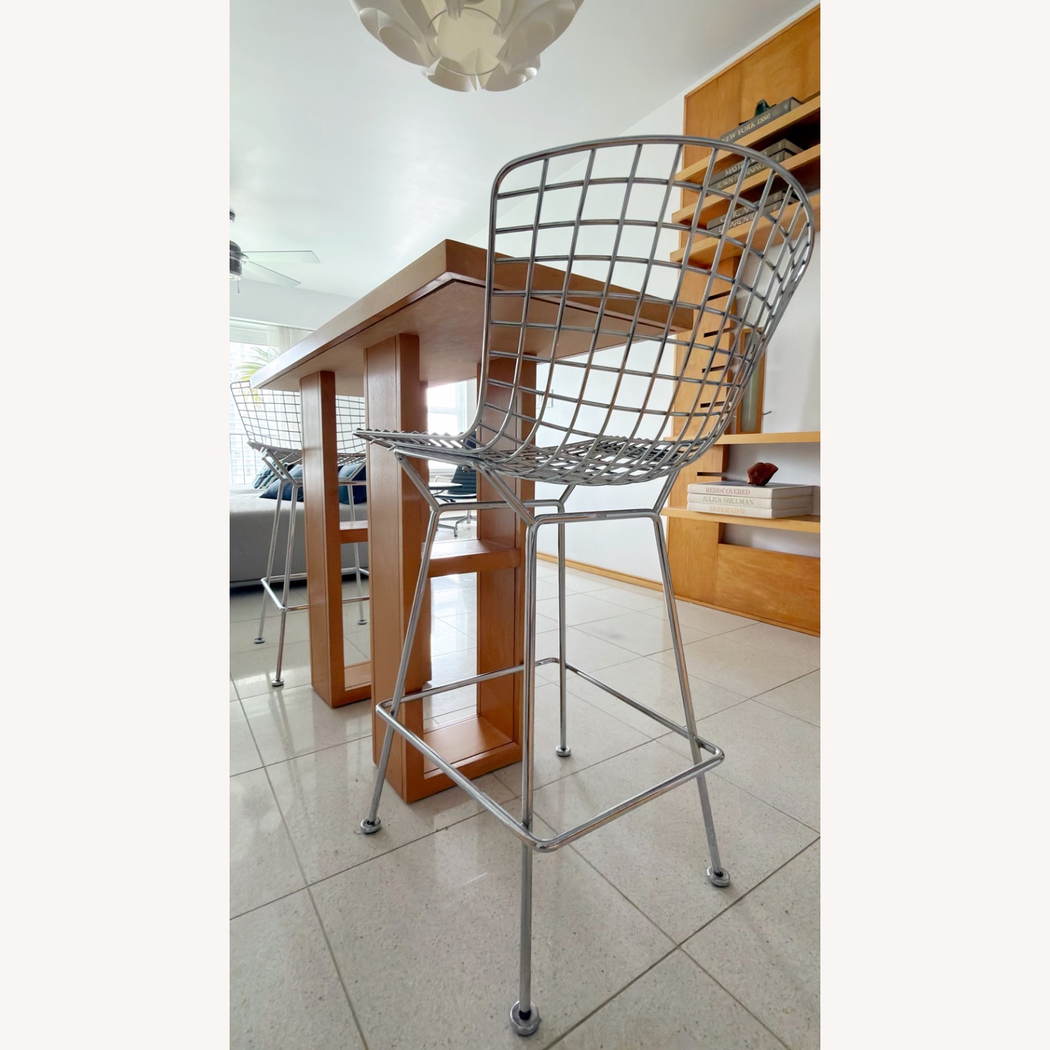 Knoll Silver Bertoia Stool Bar Height - image-7