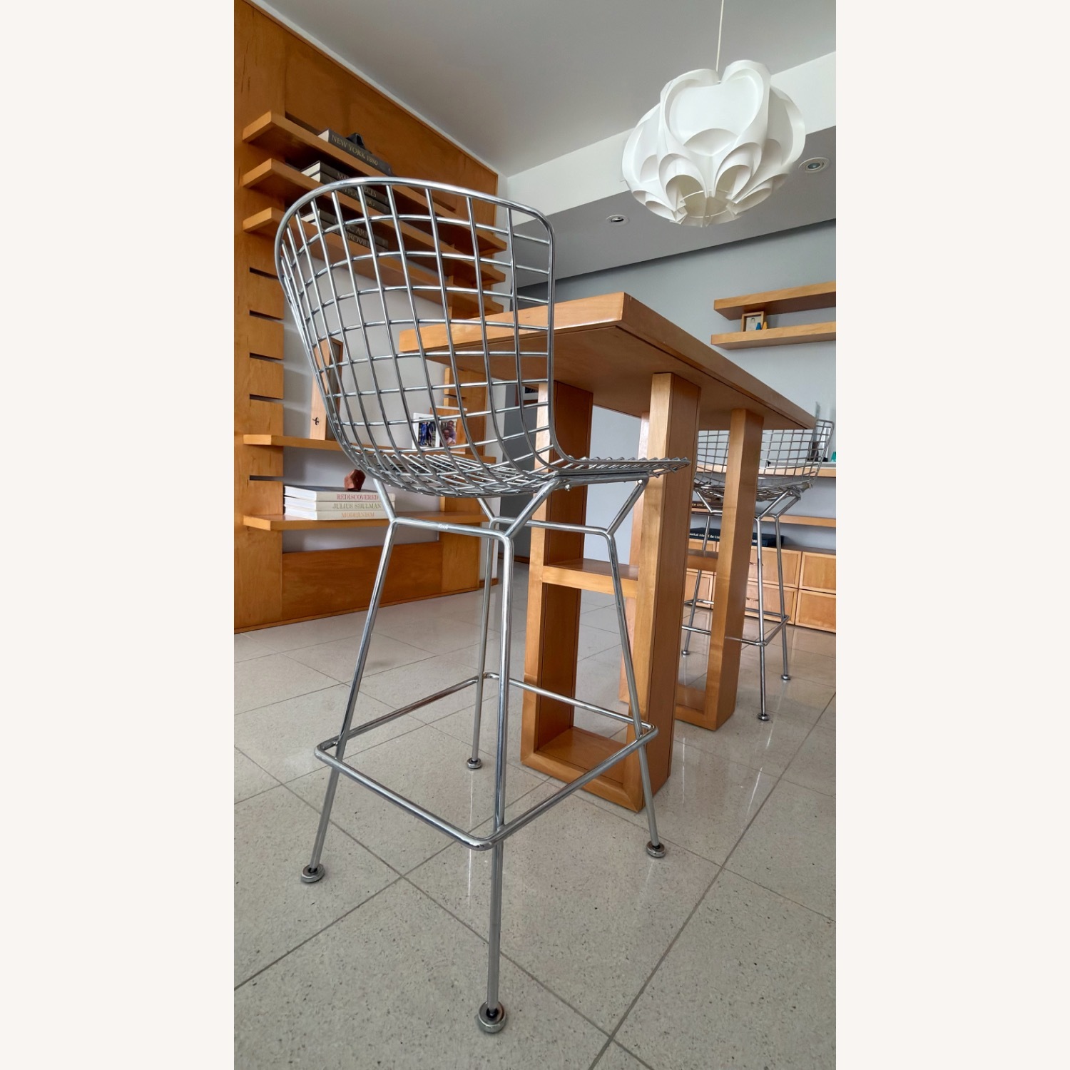Knoll Silver Bertoia Stool Bar Height - image-6