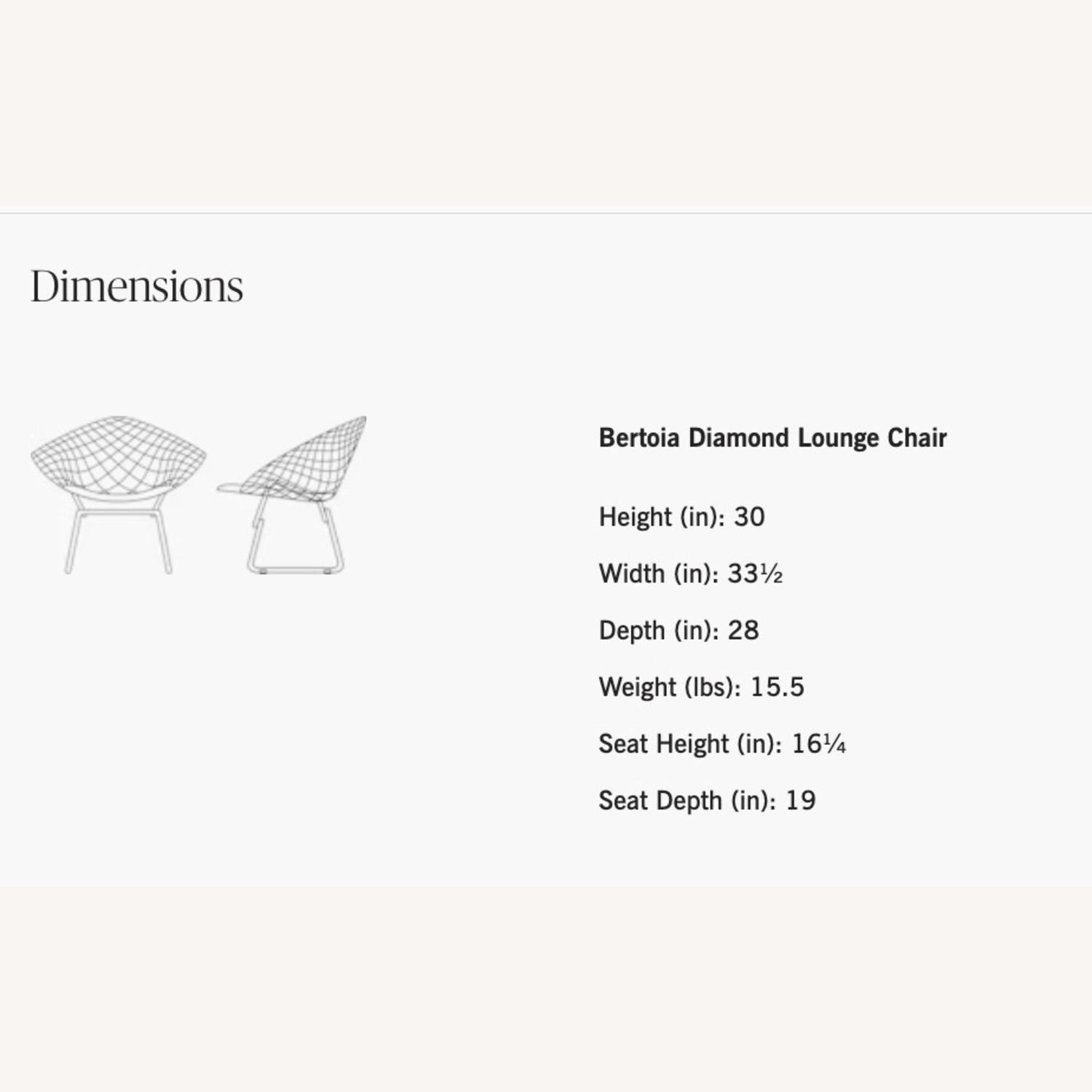 Knoll Bertoia Diamond Lounge Chair - image-3