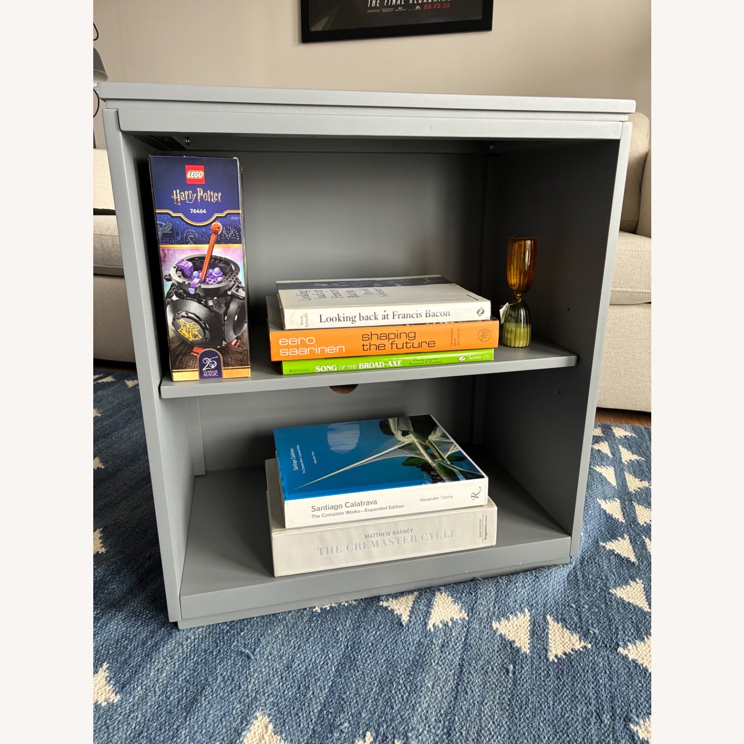 Pottery Barn Dark Gray Windsor 2-shelf Bookcase - image-2