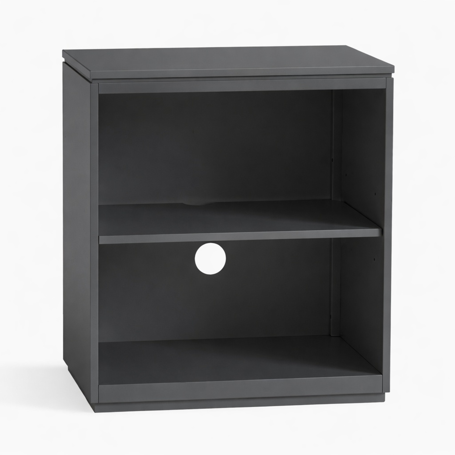 Pottery Barn Dark Gray Windsor 2-shelf Bookcase - image-6