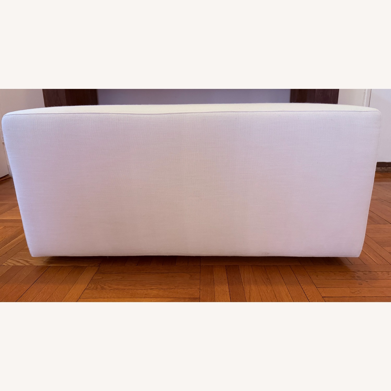Restoration Hardware Klaus Modular Pouf - White/Ivory, 39.5" - image-1