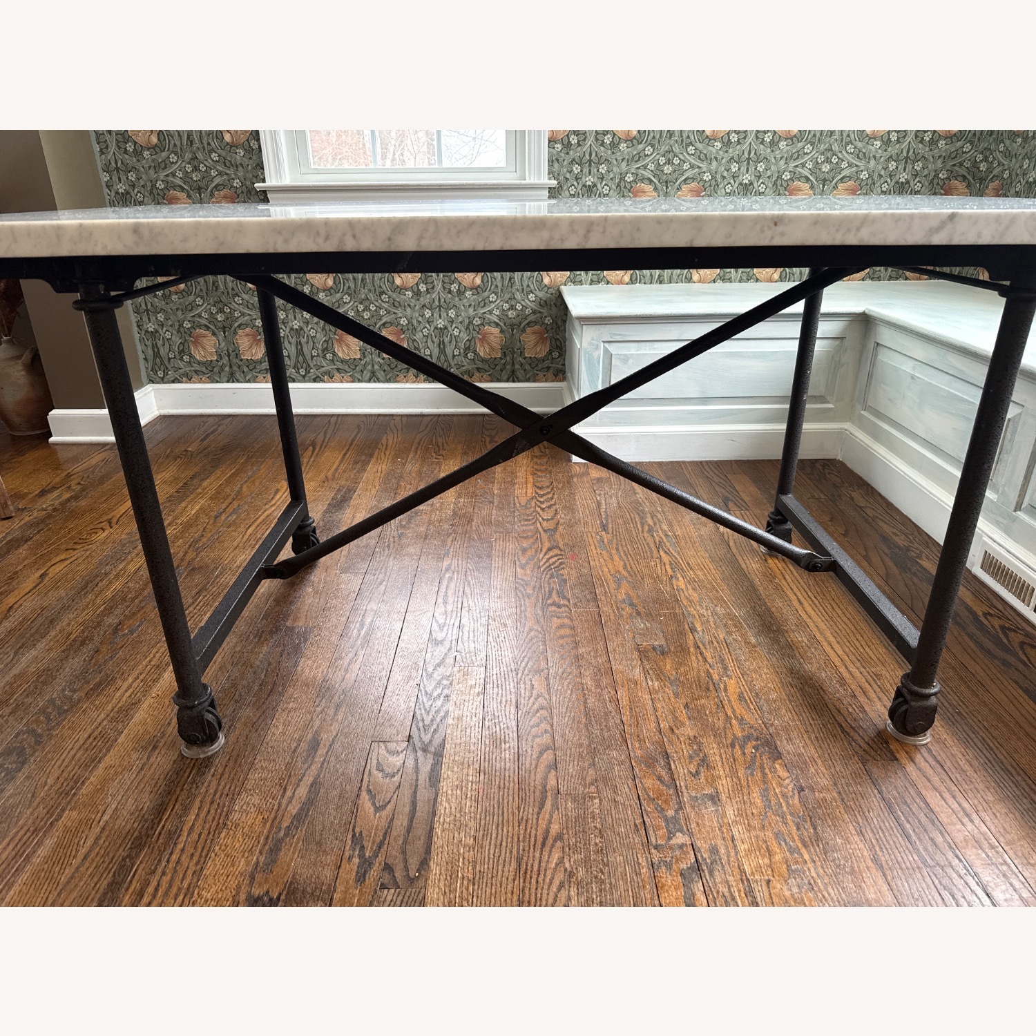 Restoration Hardware Flatiron Natural Marble Dining Table - image-5