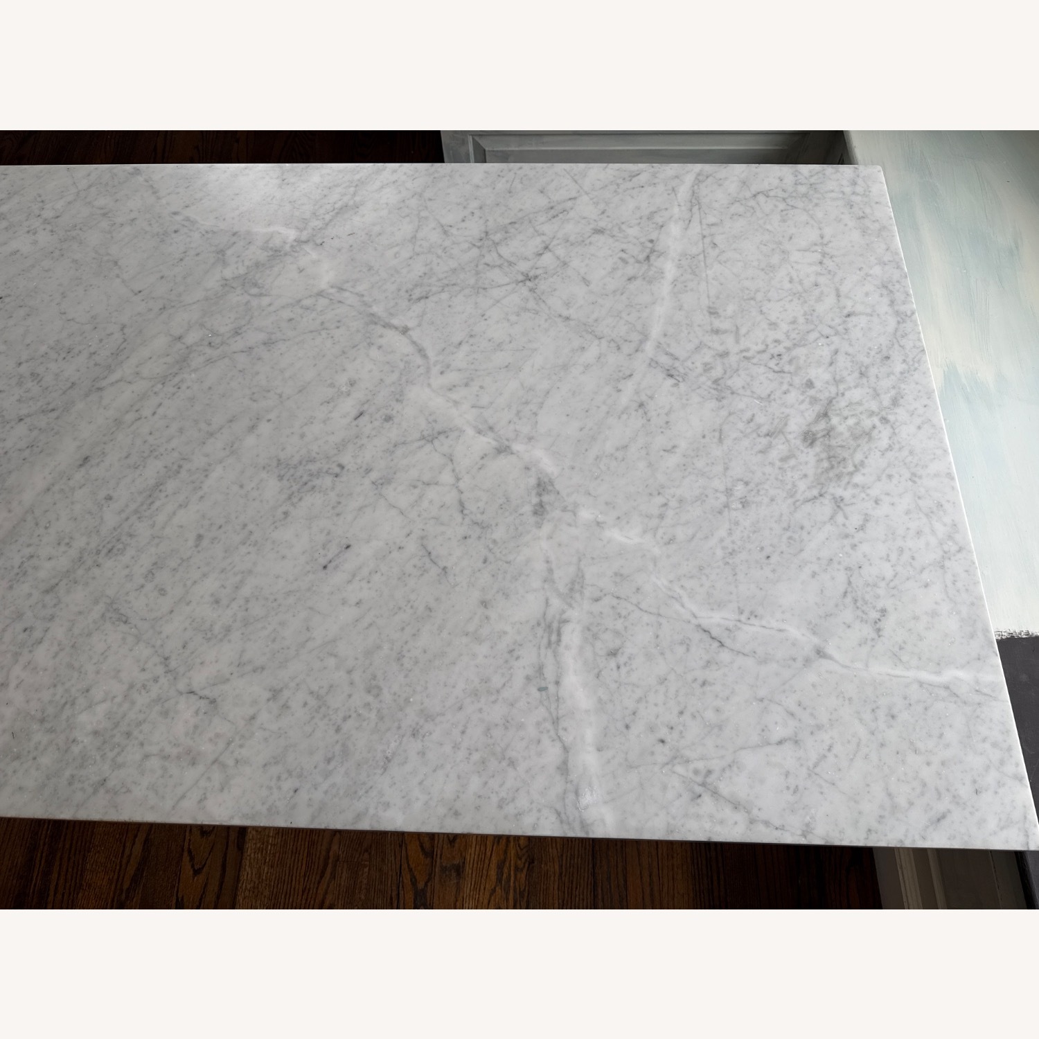 Restoration Hardware Flatiron Natural Marble Dining Table - image-3