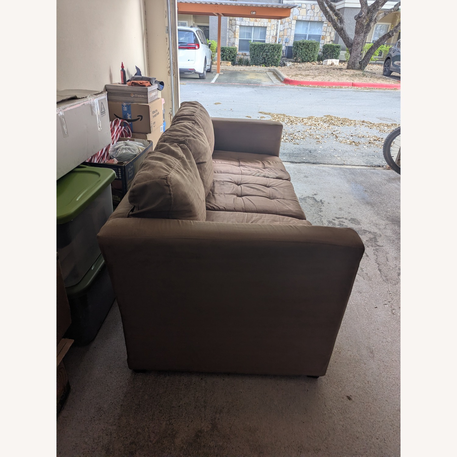 Wayfair Light Gray Fabric 3+ Seater Sofa - image-5