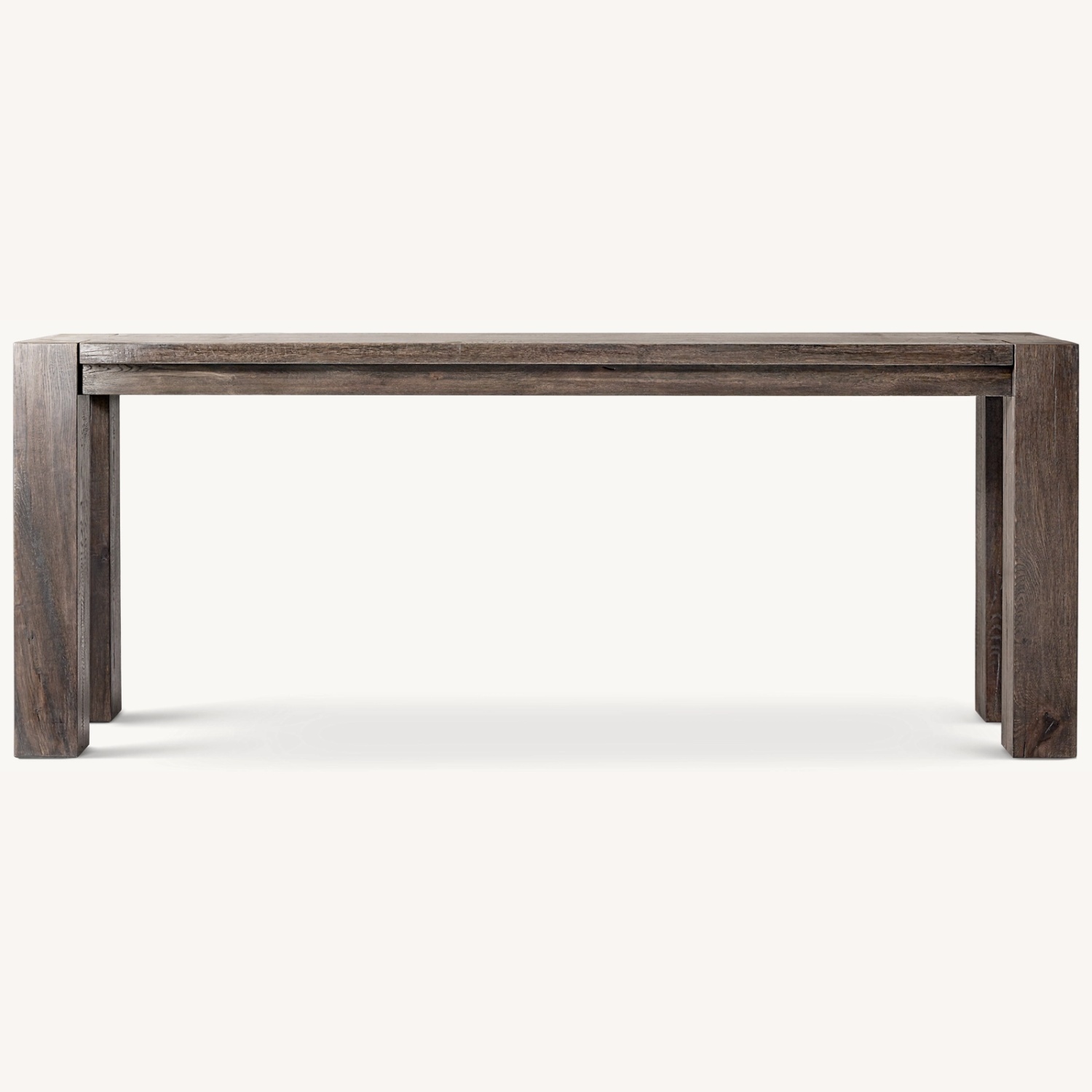 Restoration Hardware Reclaimed Oak Parsons Console Table - 60" - image-0