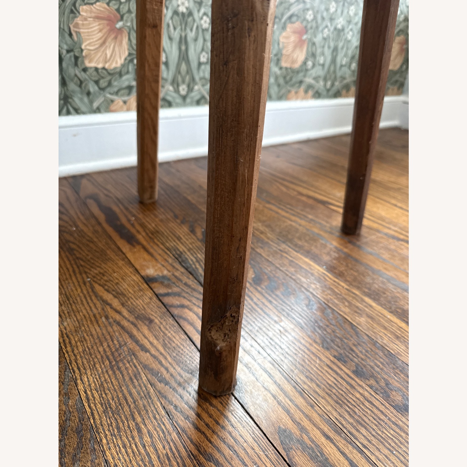 Primitive Antique Butcher Block Stand Side Table - image-4