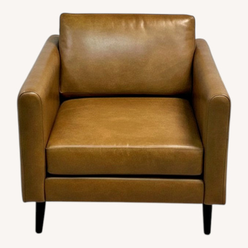 Used Burrow Nomad Leather Club Chair for sale on AptDeco