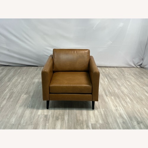 Used Burrow Nomad Leather Club Chair for sale on AptDeco