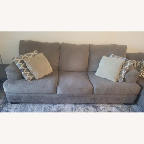 Used Light Brown Fabric 3+ Seater Sofa for sale on AptDeco