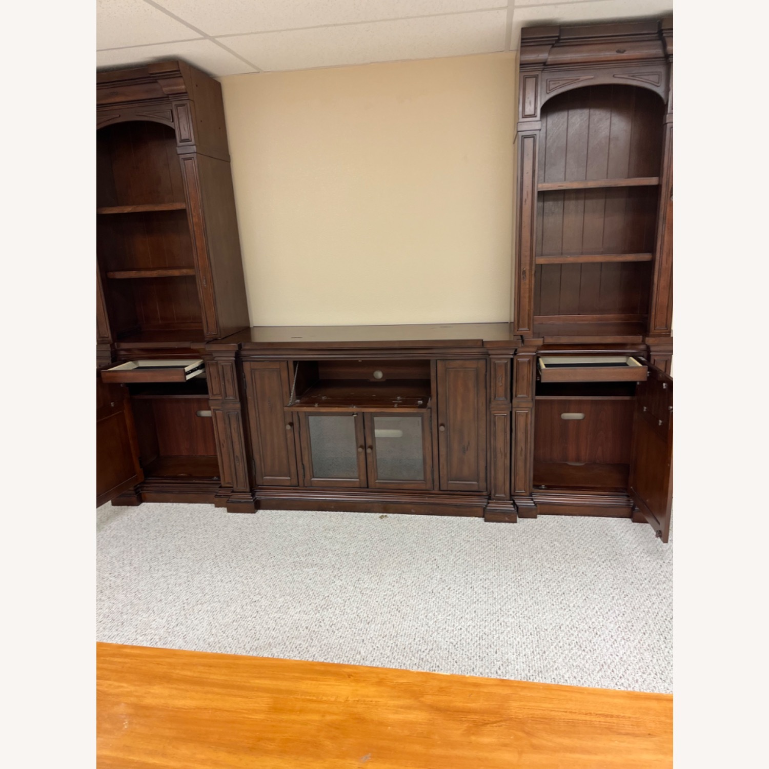 Legends Furniture Dark Brown Wood Media Storage - image-2