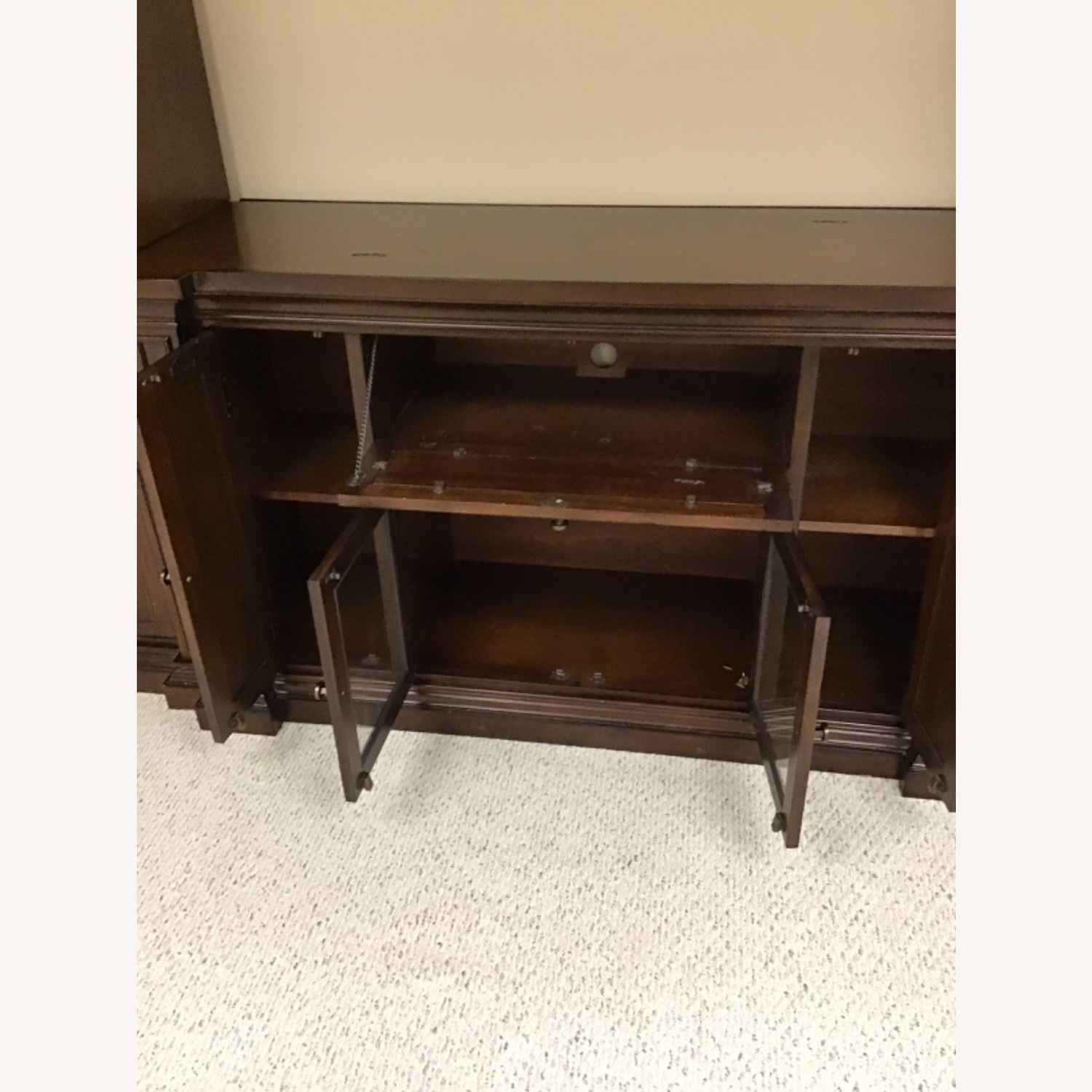 Legends Furniture Dark Brown Wood Media Storage - image-4