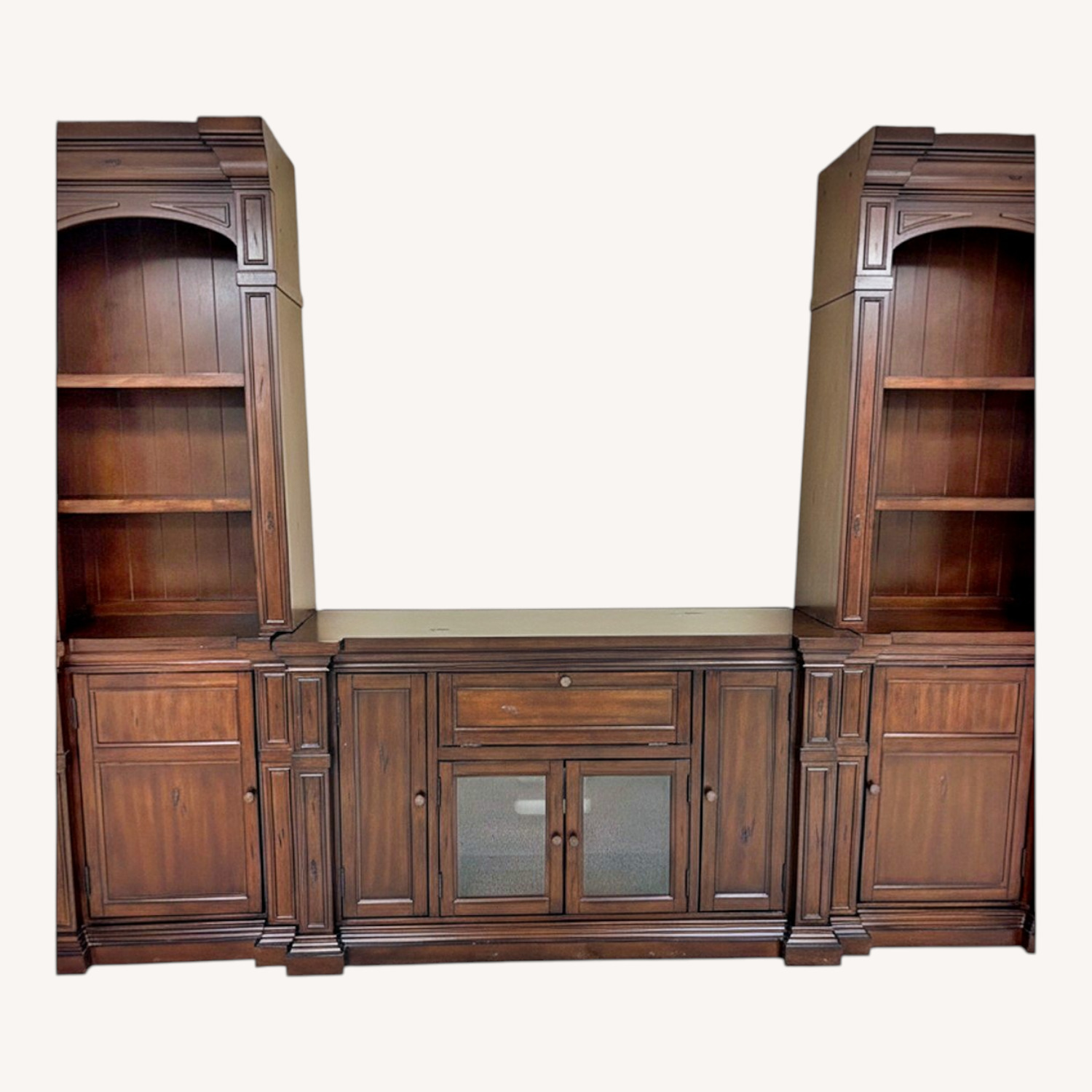 Legends Furniture Dark Brown Wood Media Storage - image-0