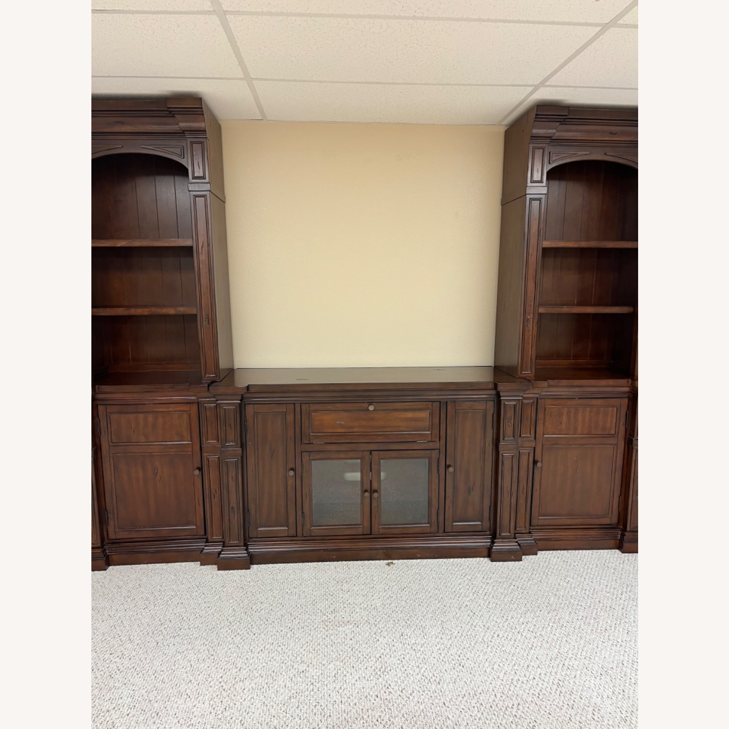 Legends Furniture Dark Brown Wood Media Storage - image-1