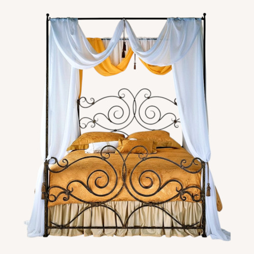 Used Claudio Rayes Bed #20 Wrought Iron Queen Bed for sale on AptDeco