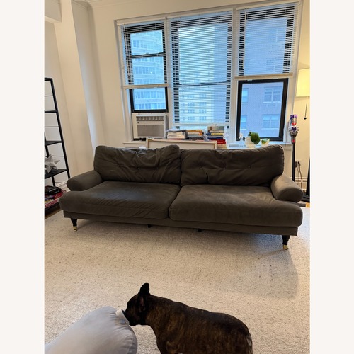 Used Macy's Dark Gray Fabric 3+ Seater Sofa for sale on AptDeco