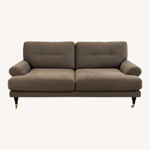 Used Macy's Brenata Dark Gray Fabric 2 Seater Sofa for sale on AptDeco