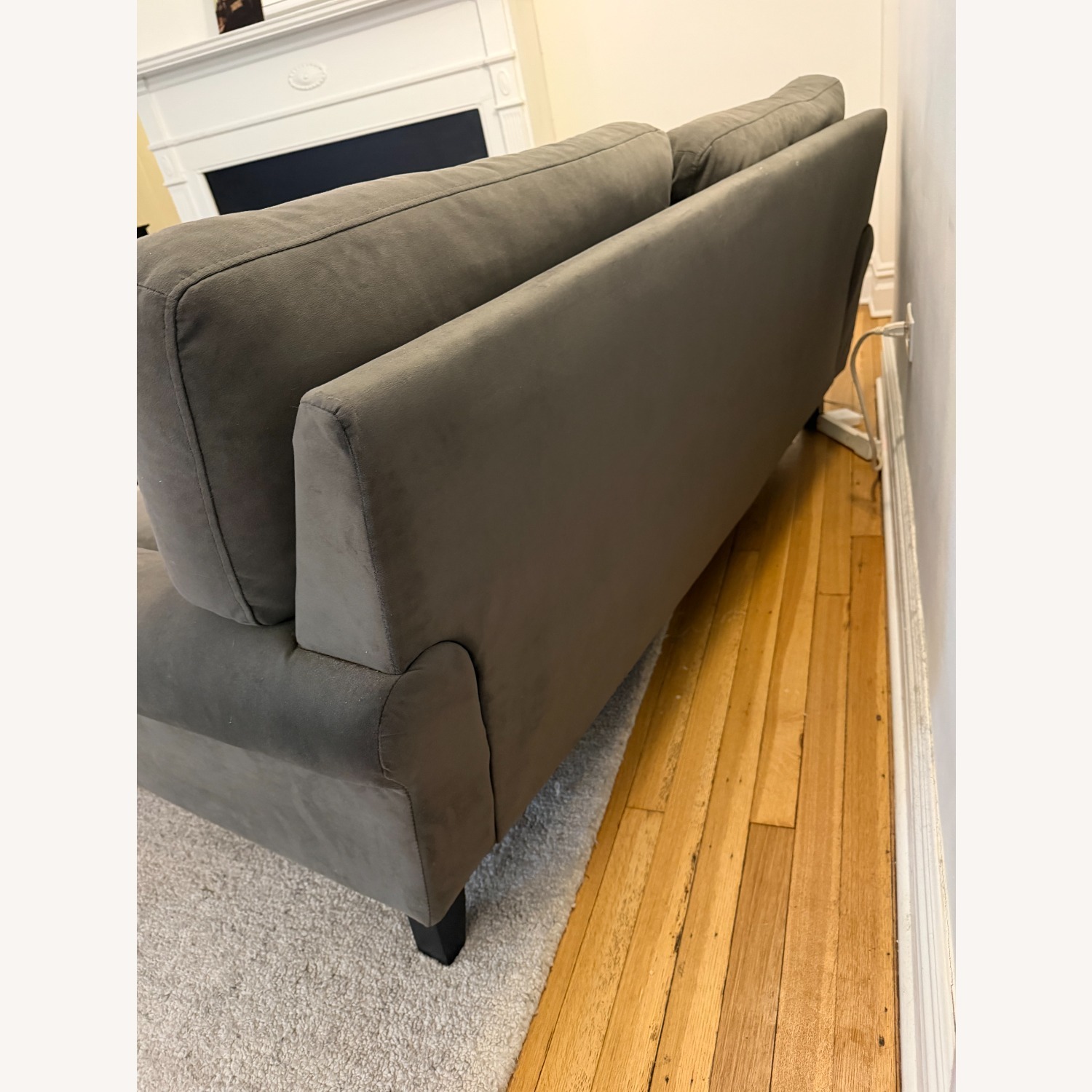 Macy's Brenata Dark Gray Fabric 2 Seater Sofa - image-3