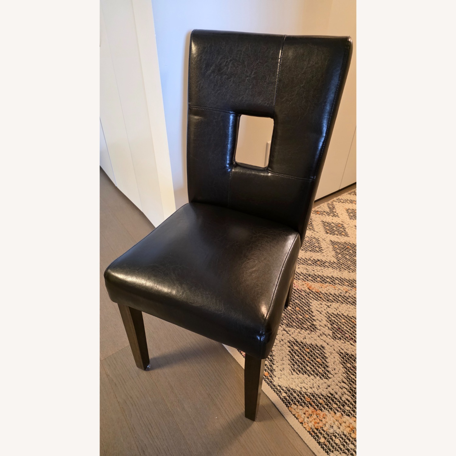 Faux Leather Dining Chairs Set of 6 - image-1