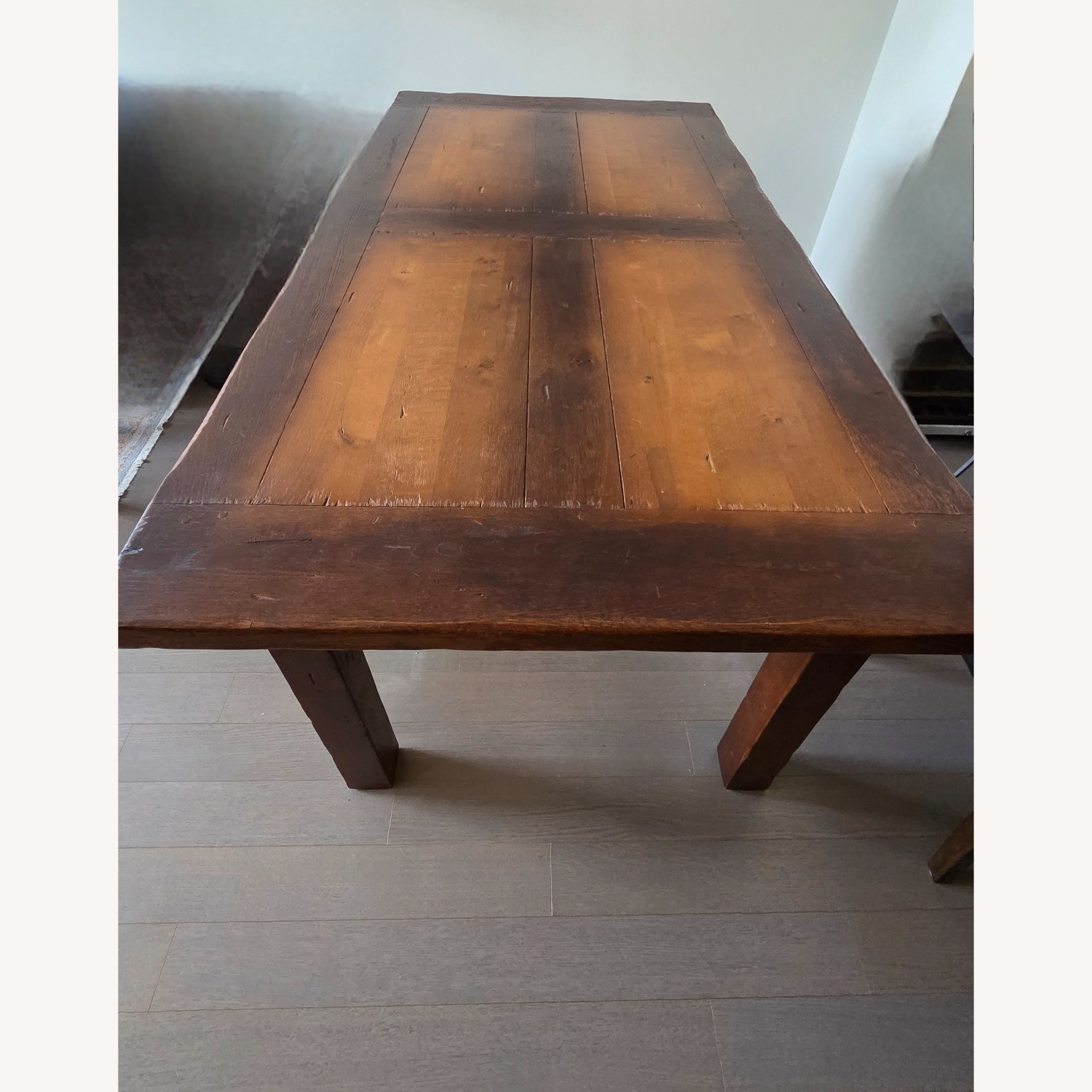 Dk Brown Wood Dining Table - image-2
