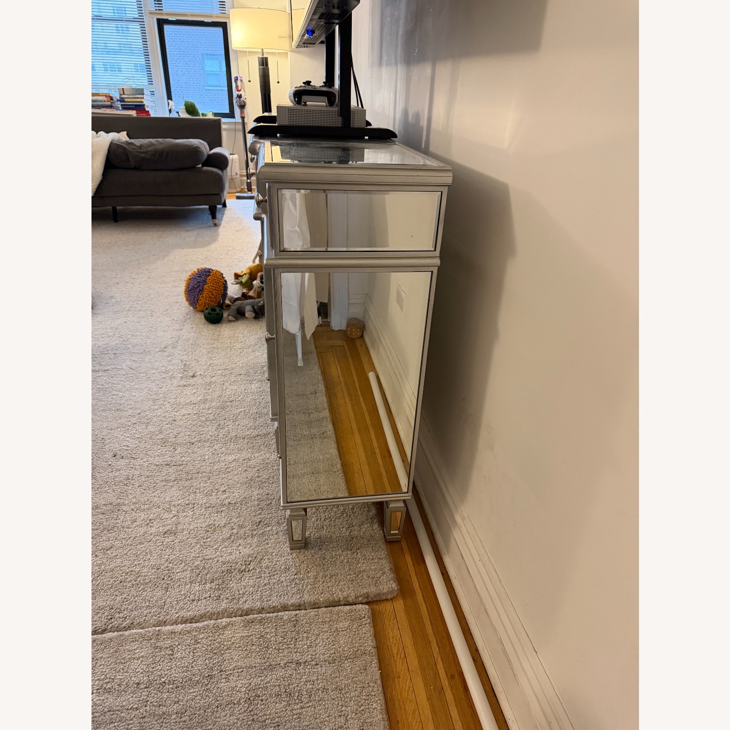 Wayfair Etta Avenue Silver Wood Media Storage - image-3