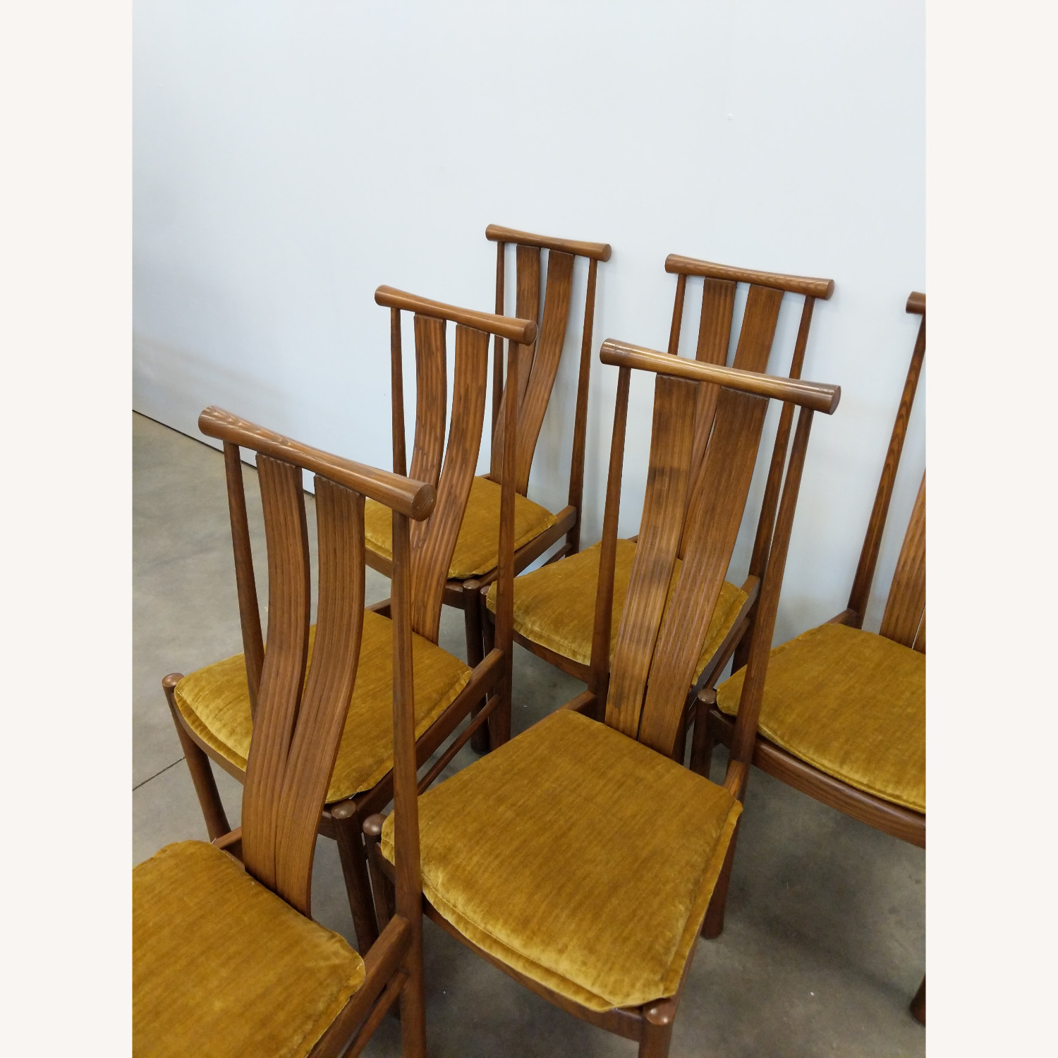 6 Vintage Mid Century Modern Ercol Dining Chairs - image-7