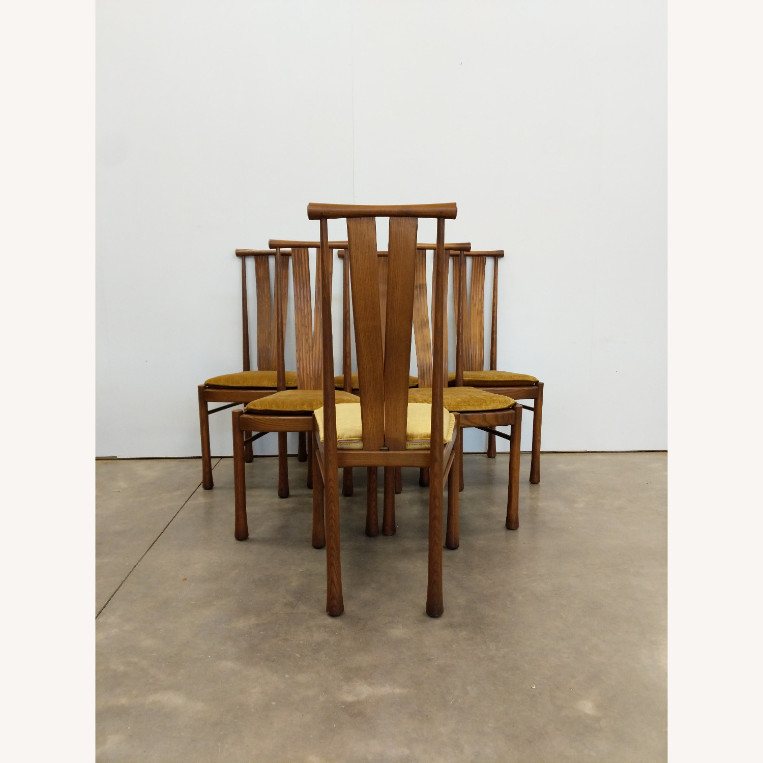 6 Vintage Mid Century Modern Ercol Dining Chairs - image-3