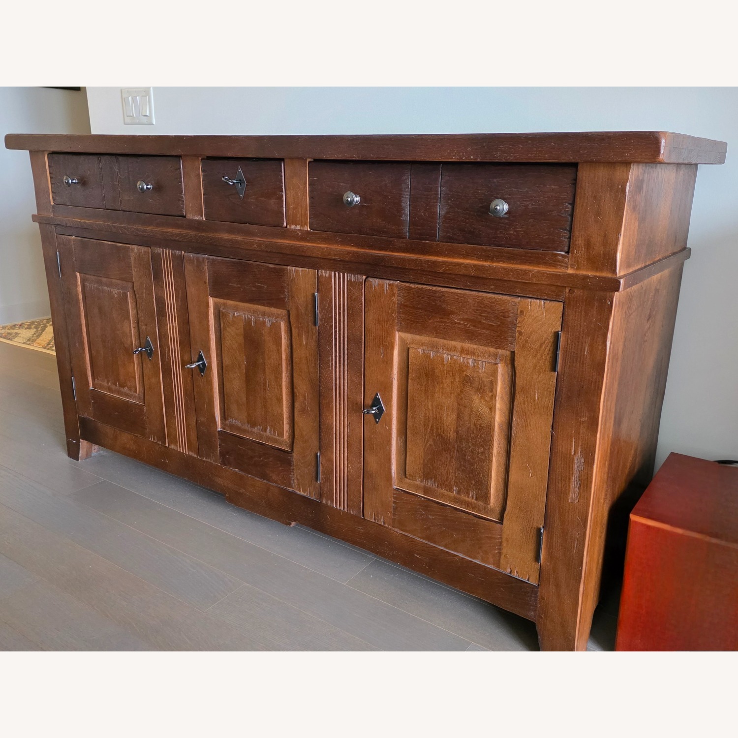 Dark Brown Wood Sideboard  - image-1