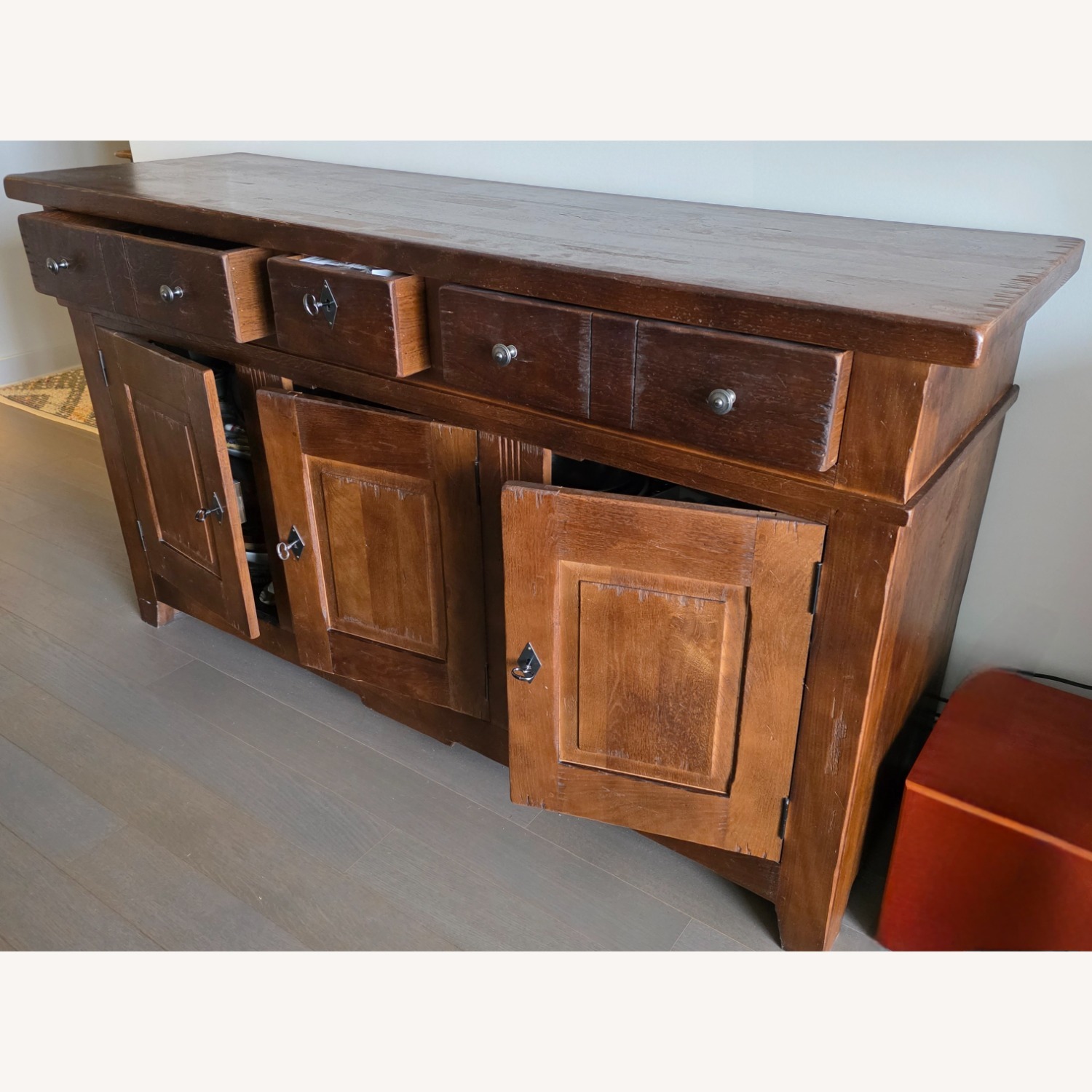 Dark Brown Wood Sideboard  - image-2