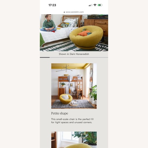 Used West Elm Kids Accent Chair for sale on AptDeco